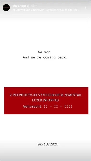 The END Project Returns - June 2026 Story